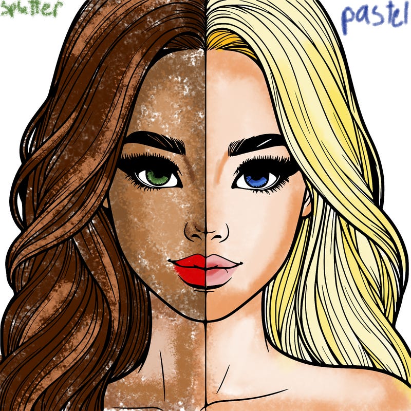 realistic pretty girl