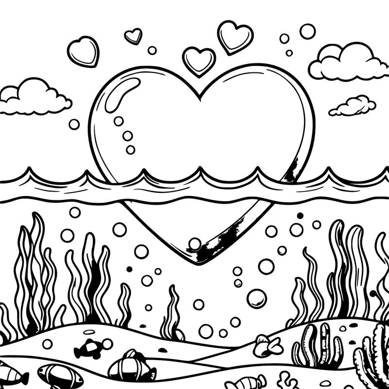 realistic heart in the sea