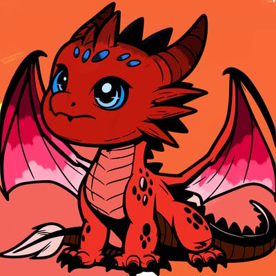 fierce baby night dragon