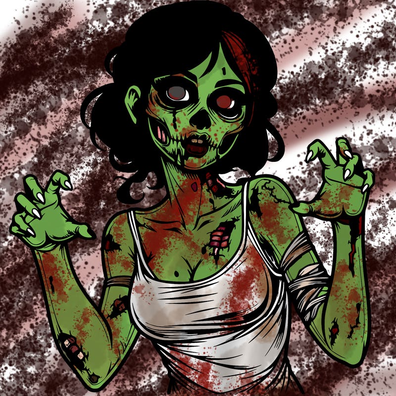 realistic zombie girl