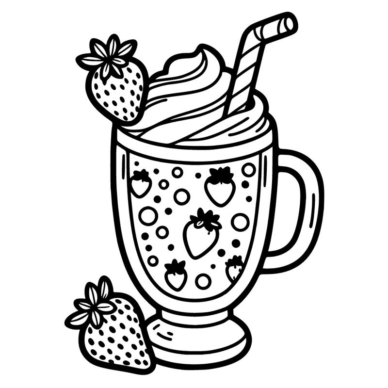 strawberry milkshake