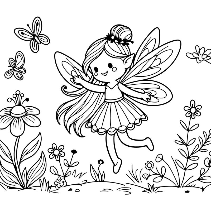 a fairy in the spring