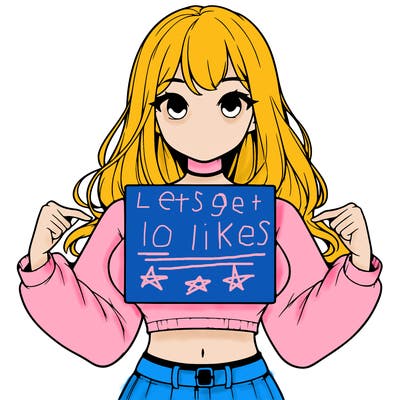 girl holding a blank sign in a long sleeve crop top