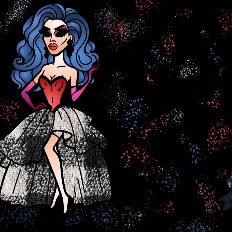 drag queen in a dress