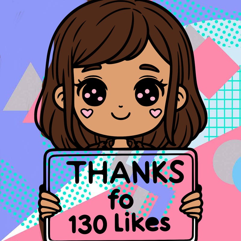 girl holding a sign that says thanks for 130 likes