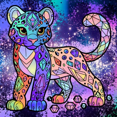 crystal leopard