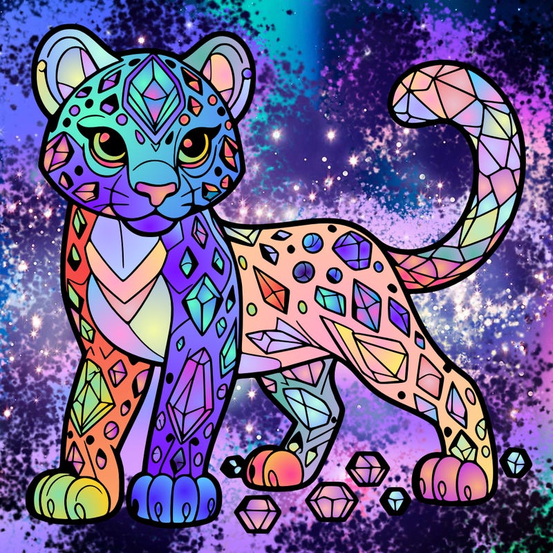 crystal leopard
