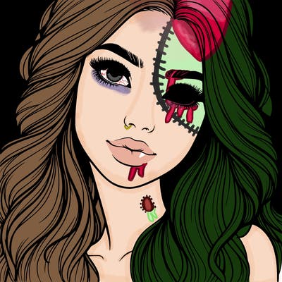 beautiful realistic girl