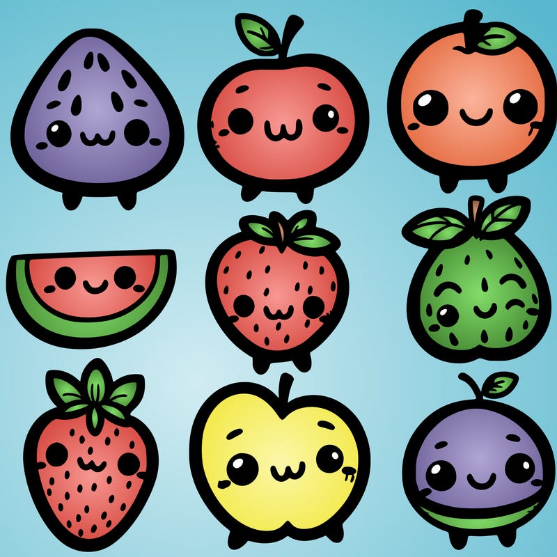 cute fruits