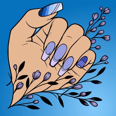 nails with french tip