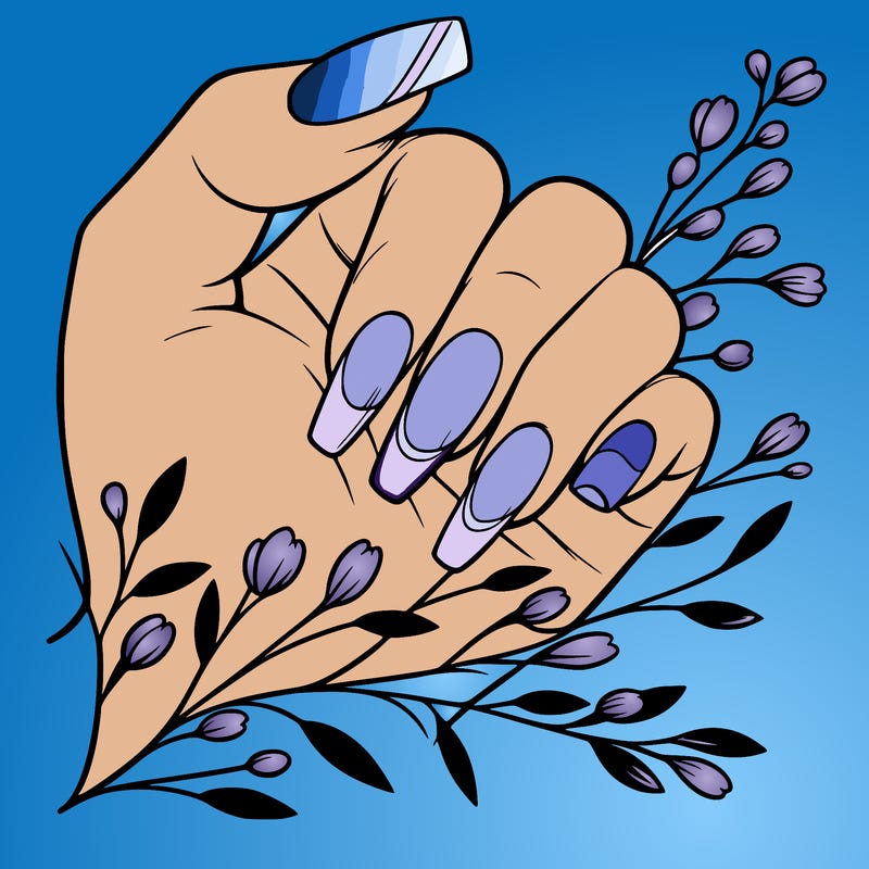 nails with french tip