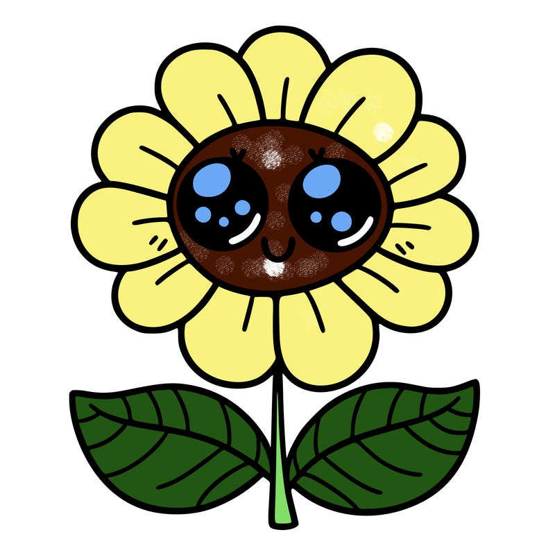 flower with eyes