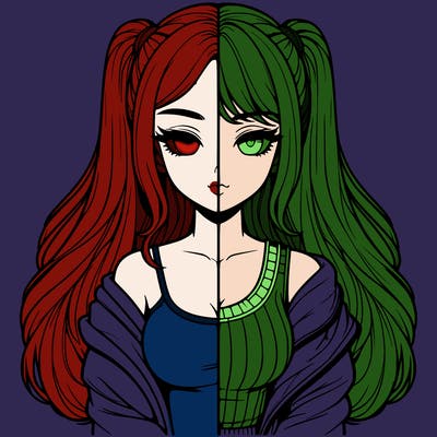 realistic girl split