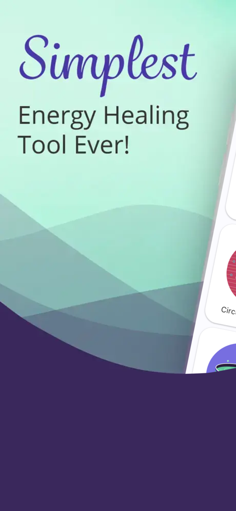 Screenshot of The Body Code System app with text describing it as the simplest energy healing tool ever