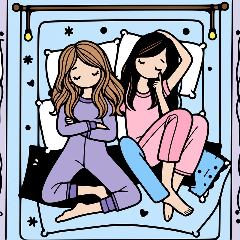 sleepover two girls