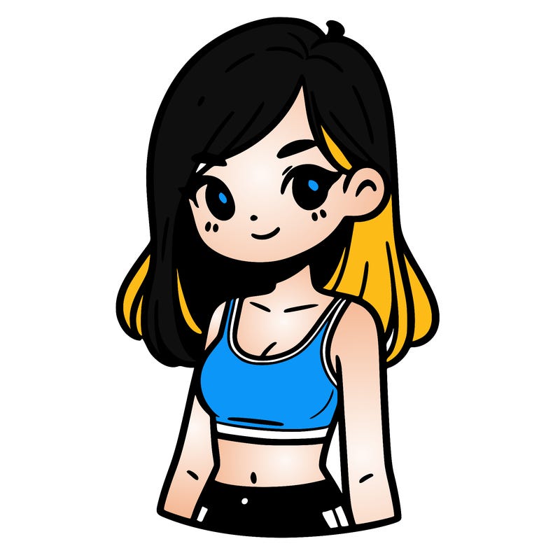 girl with crop top
