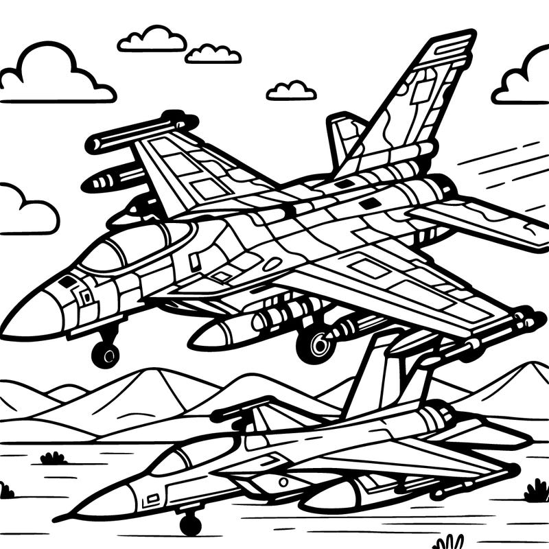 fighter jet in desert