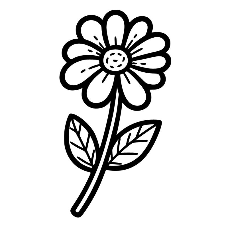 one flower