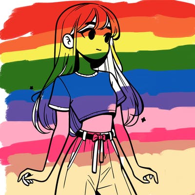 girl in a cute crop top