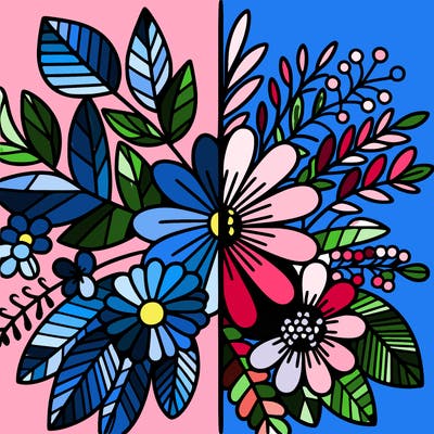 flowers split