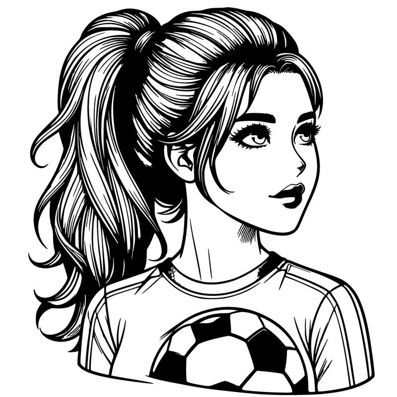 realistic soccer girl