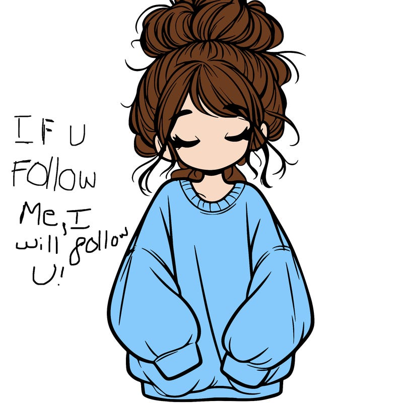 girl with baggy sweatshirt and messy bun