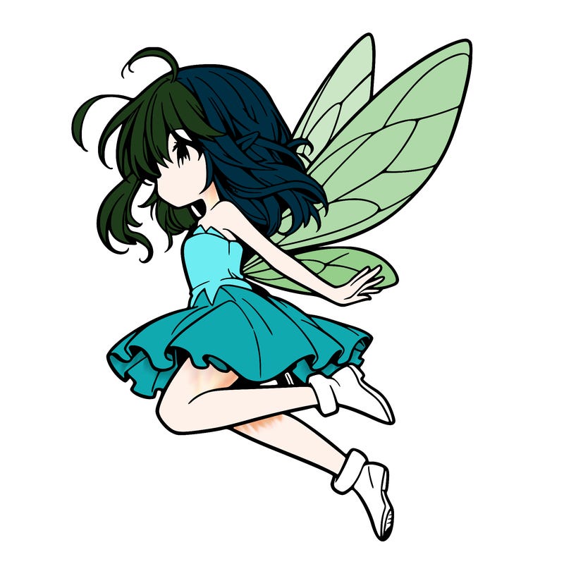 manga fairy flying