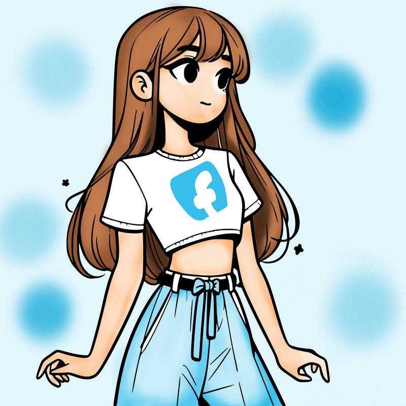 girl in a cute crop top