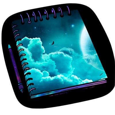 a blank sketch pad