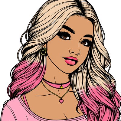 detailed realistic girl