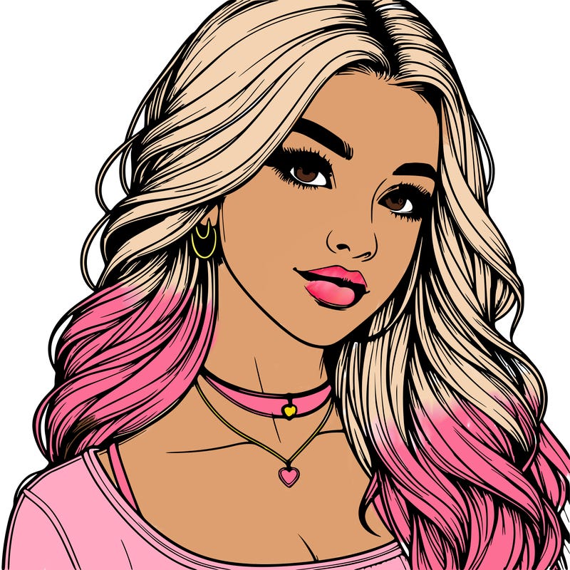 detailed realistic girl