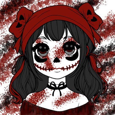 realistic girl halloween