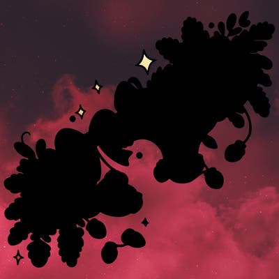 christmas garland: decorated with lights and ribbons..simple vector art