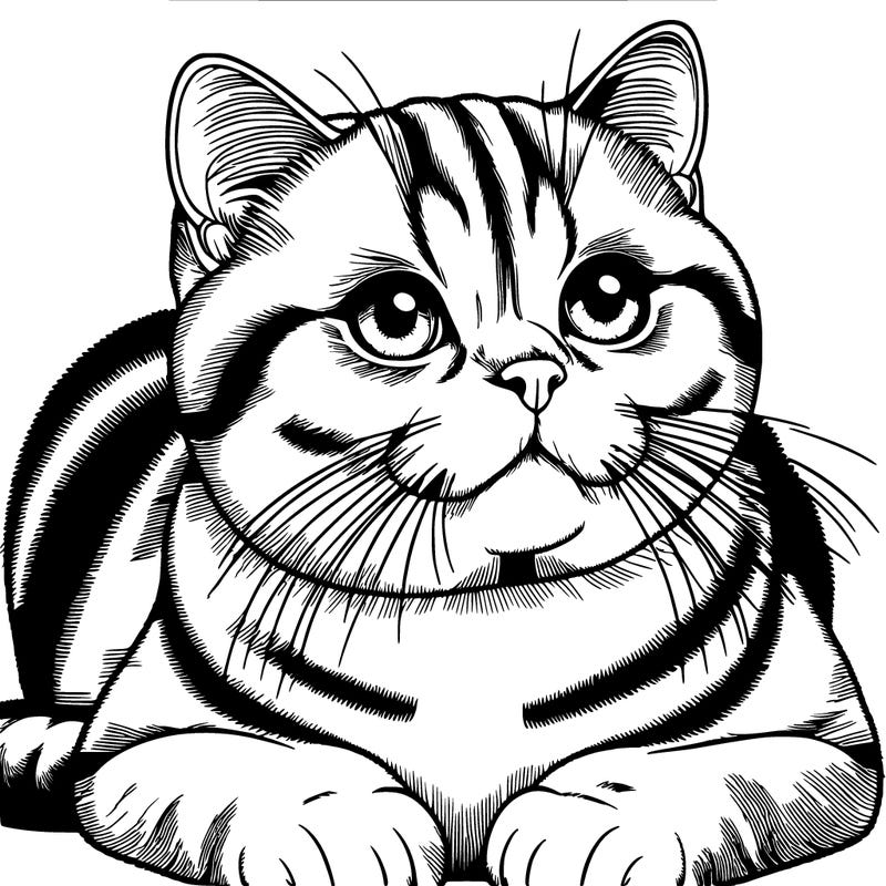 realistic british shorthair cat