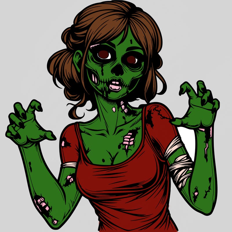 realistic zombie girl
