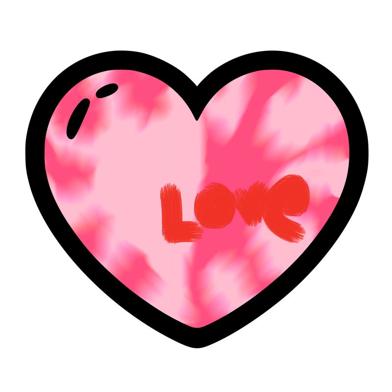 a blank heart