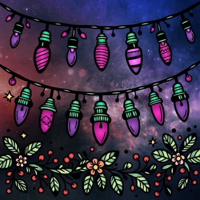 christmas light garland