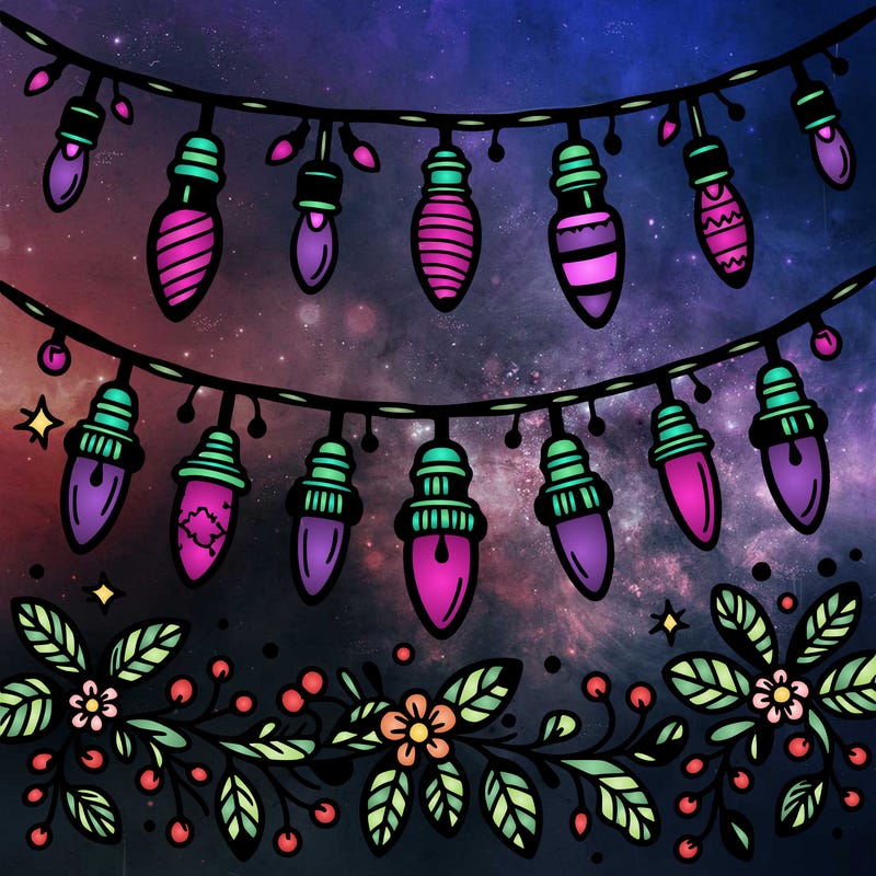 christmas light garland