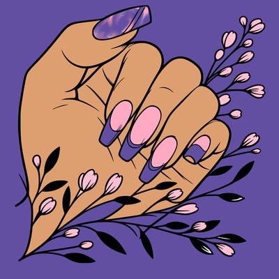 nails with french tip