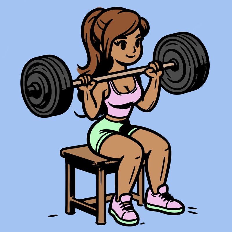 woman lifting weights