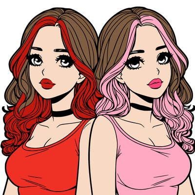 realistic twin sisters