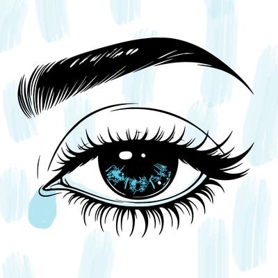 eye closed realistic