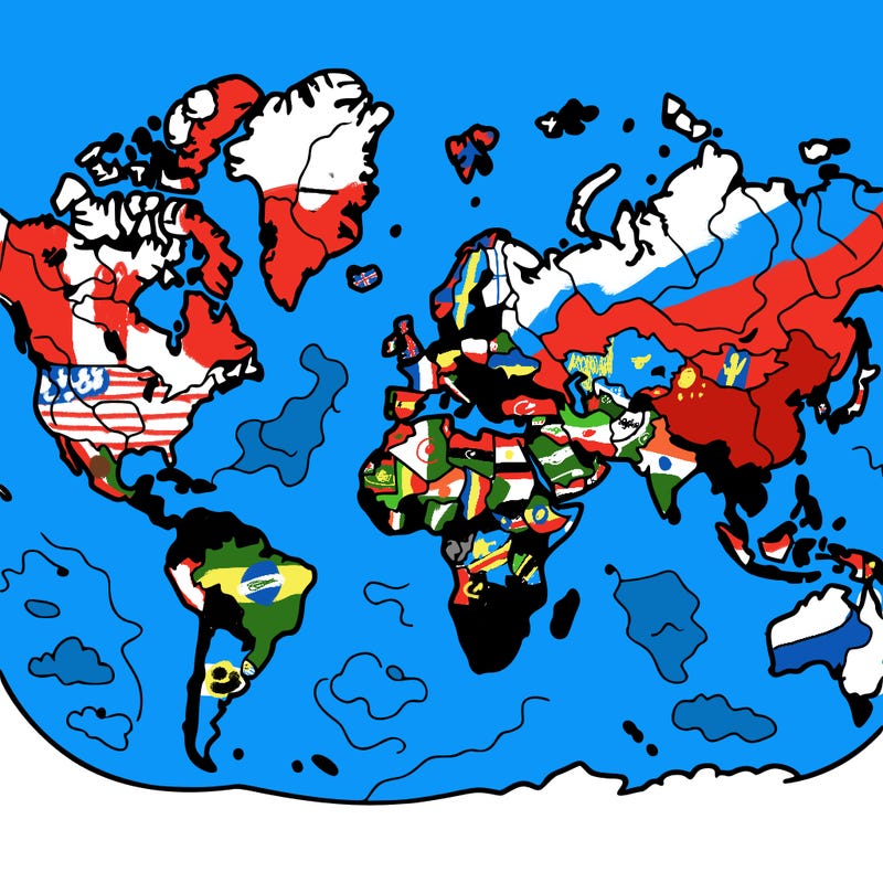 world map
