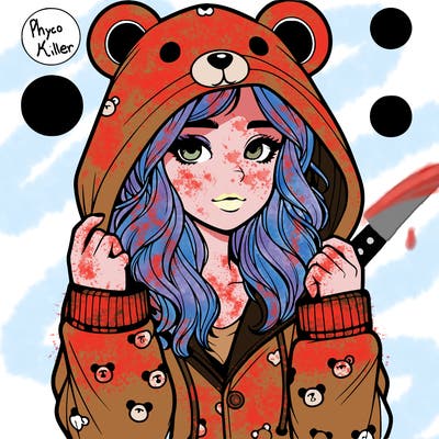 realistic girl in a animal pjs hoodie