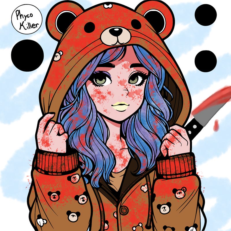 realistic girl in a animal pjs hoodie