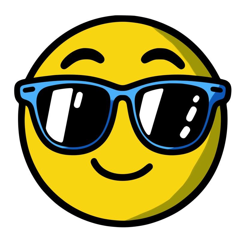 emoji with sunglasses