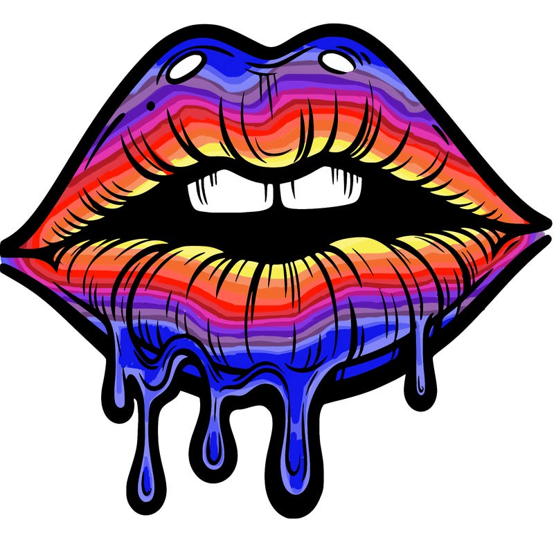 lips that look realistic and drip