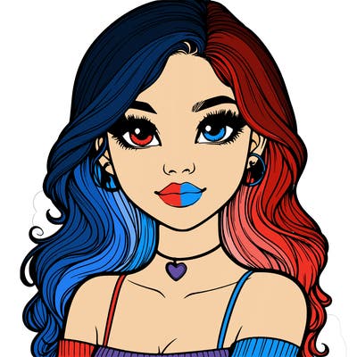 realistic pretty girl