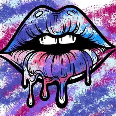 lips that look realistic and drip