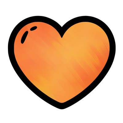 a blank heart
